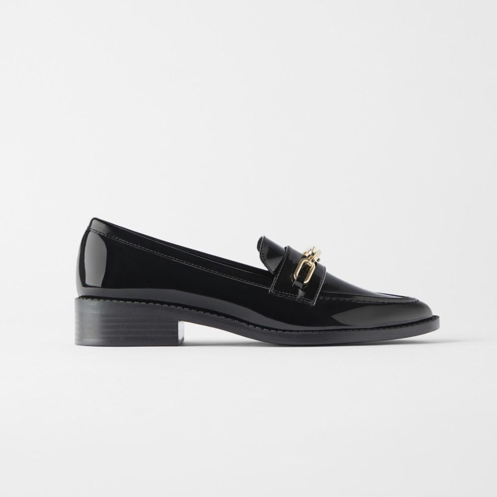 ZARA chain loafers